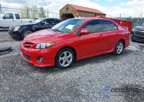 2011 Toyota Corolla S из США, поврежденный, VIN 2T1BU4EE4BC590253